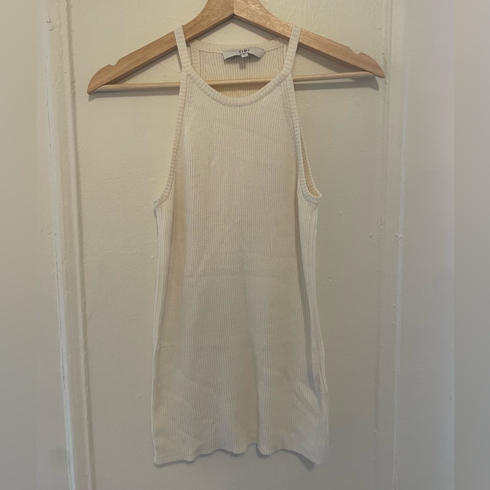 Tibi Cream Knit Tank